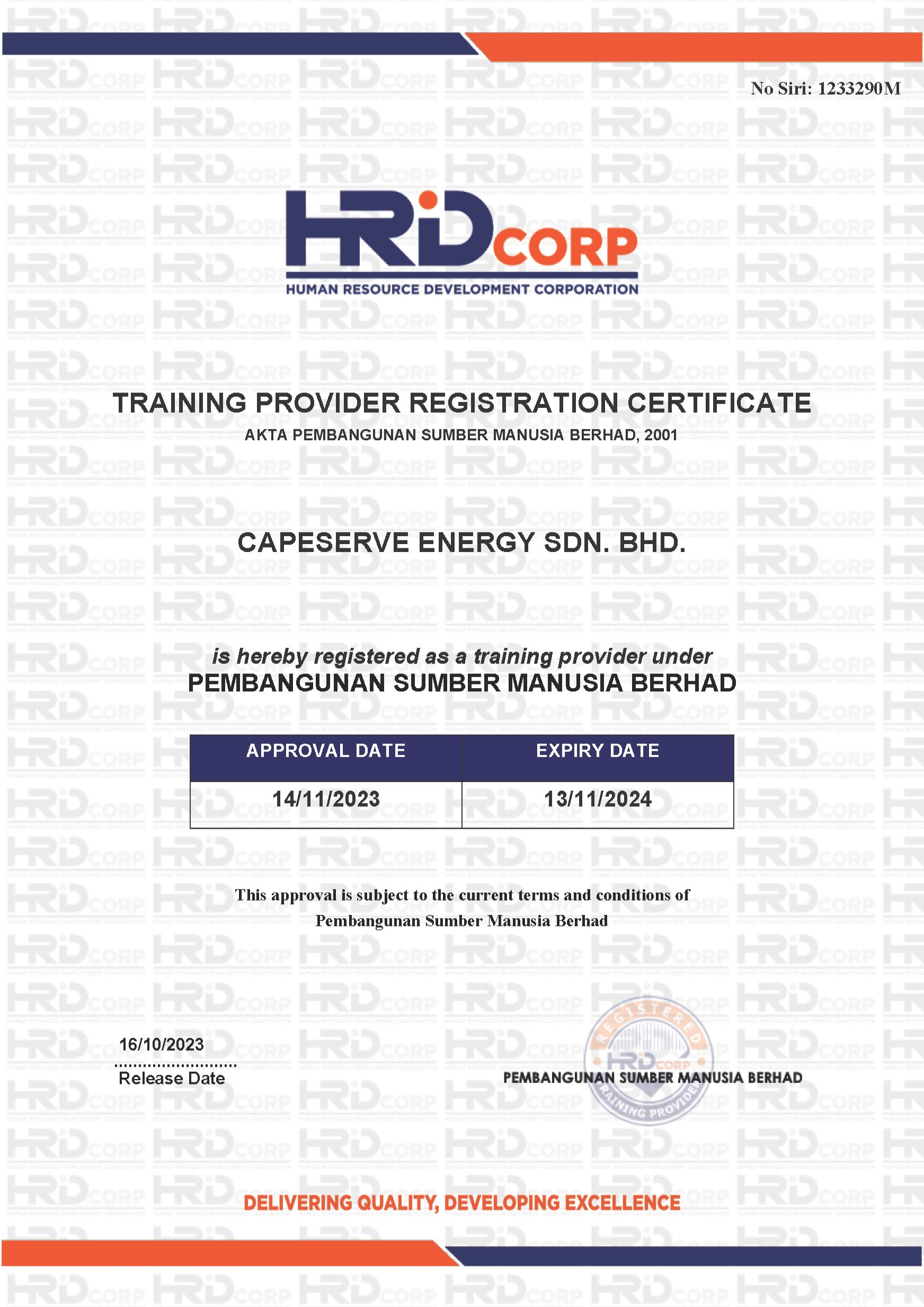 HRD Corporation Malaysia Registered Trainer Provider